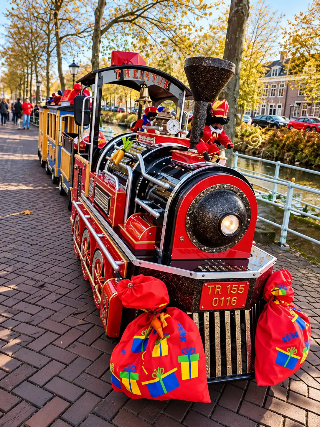Sinterklaastreintje langs de gracht